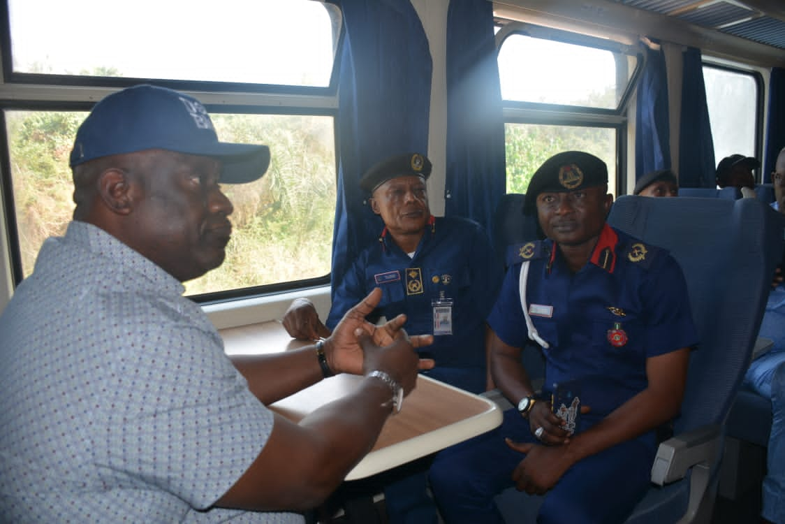 Edo Attack: Adegoroye visits Tom Ikimi train station, meets security operatives, urges communal vigilance