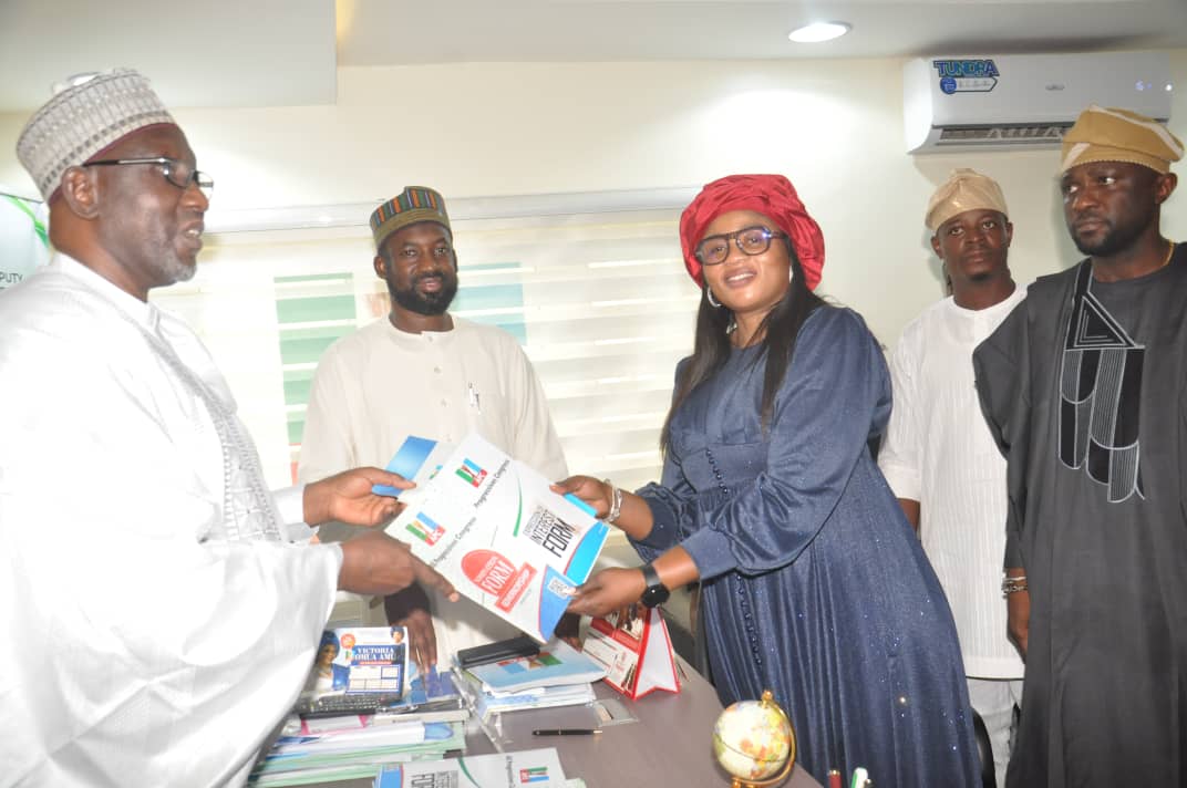 JUST IN: Ondo Female Aspirant, Funmilayo Waheed-Adekojo picks APC nomination form