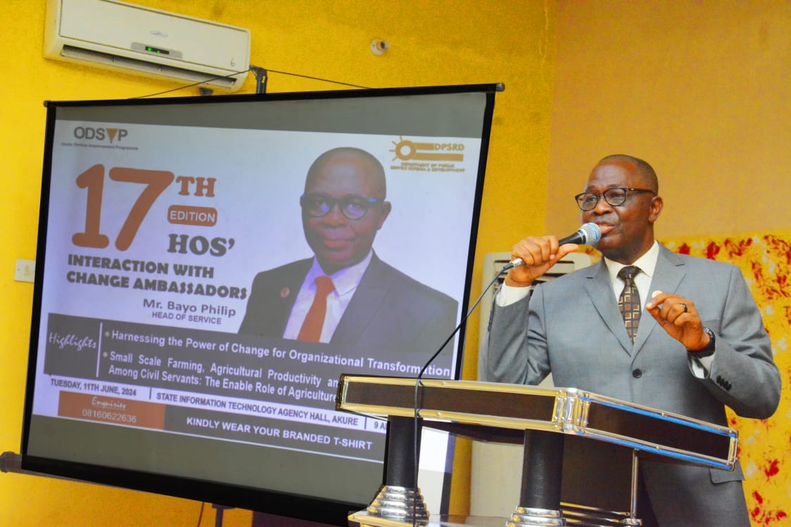 Let’s join forces to create an innovative public service, Ondo HOS, Bayo Philip tells public servants
