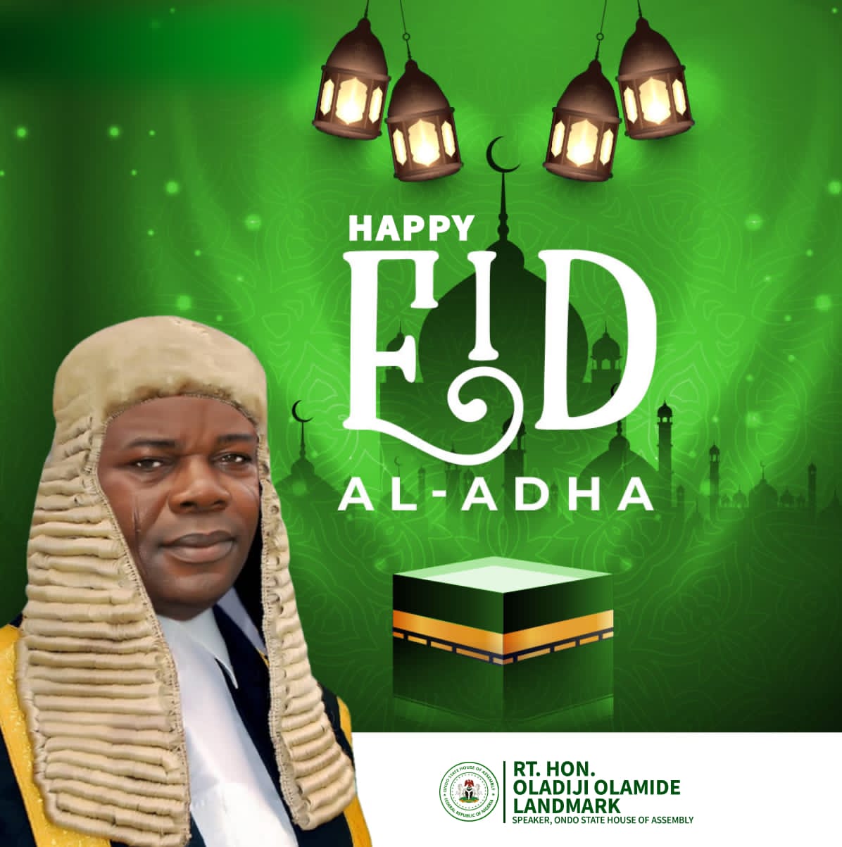 Eid-El-kabir: ODHA Speaker, Oladiji felicitate muslims, urges moderate celebration