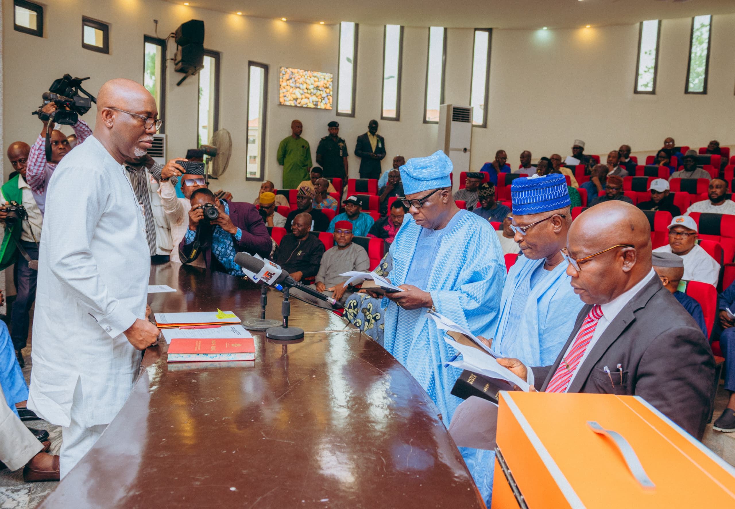 Gov. Aiyedatiwa swears in new commissioners for Civil Service Commission