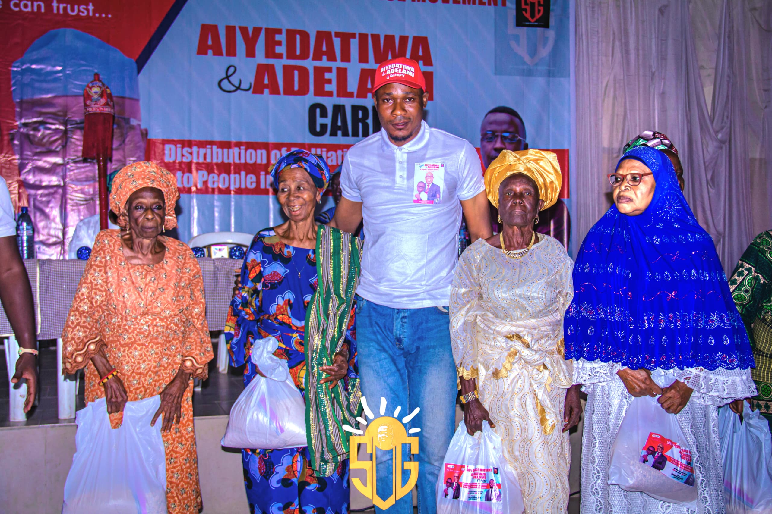 Aiyedatiwa-Adelami Cares” – Son Of Grace Donates Foodstuffs To Vulnerable People.