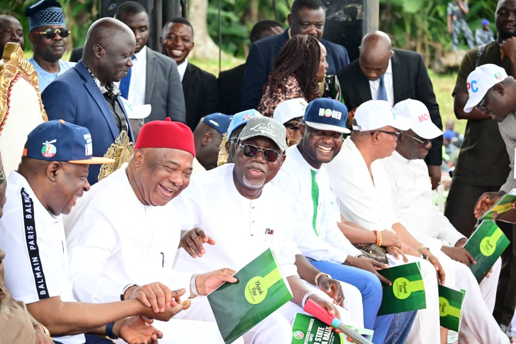 Guber Poll: VP Shettima, Gov Aiyedatiwa, others in Benin for APC mega rally