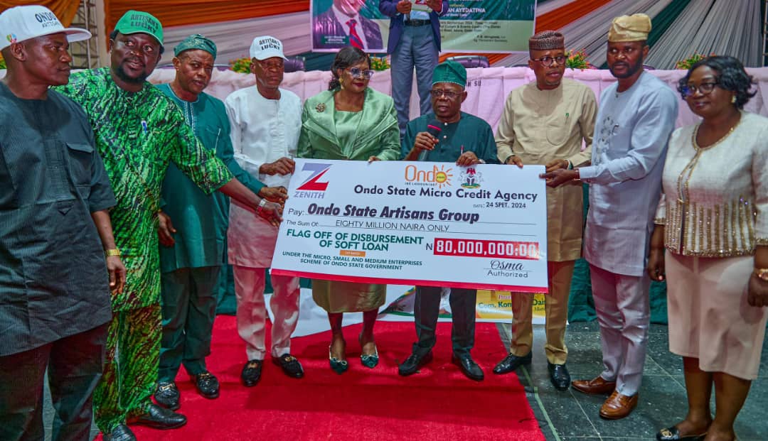 Ondo Govt begins disbursement of N220m soft loan to artisan’s groups, MSMEs