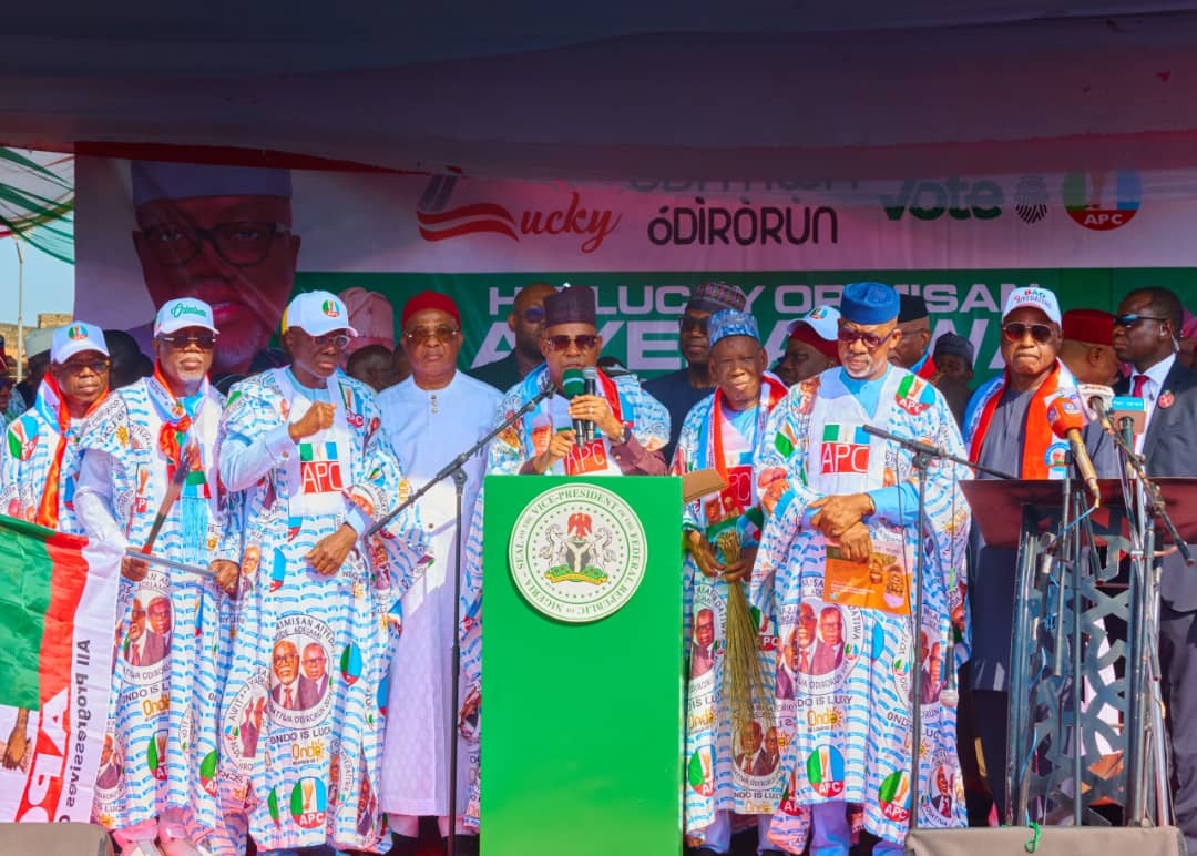 Guber poll: Vp Shettima, Govs, Ministers, Senators, others storm Akure for Gov Aiyedatiwa