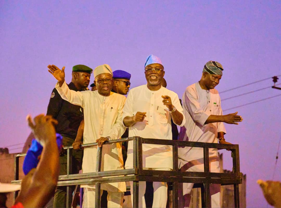 Poll Victory: Gov. Aiyedatiwa, DGov Adelami in Thank-You Rally Across Akure Metropolis