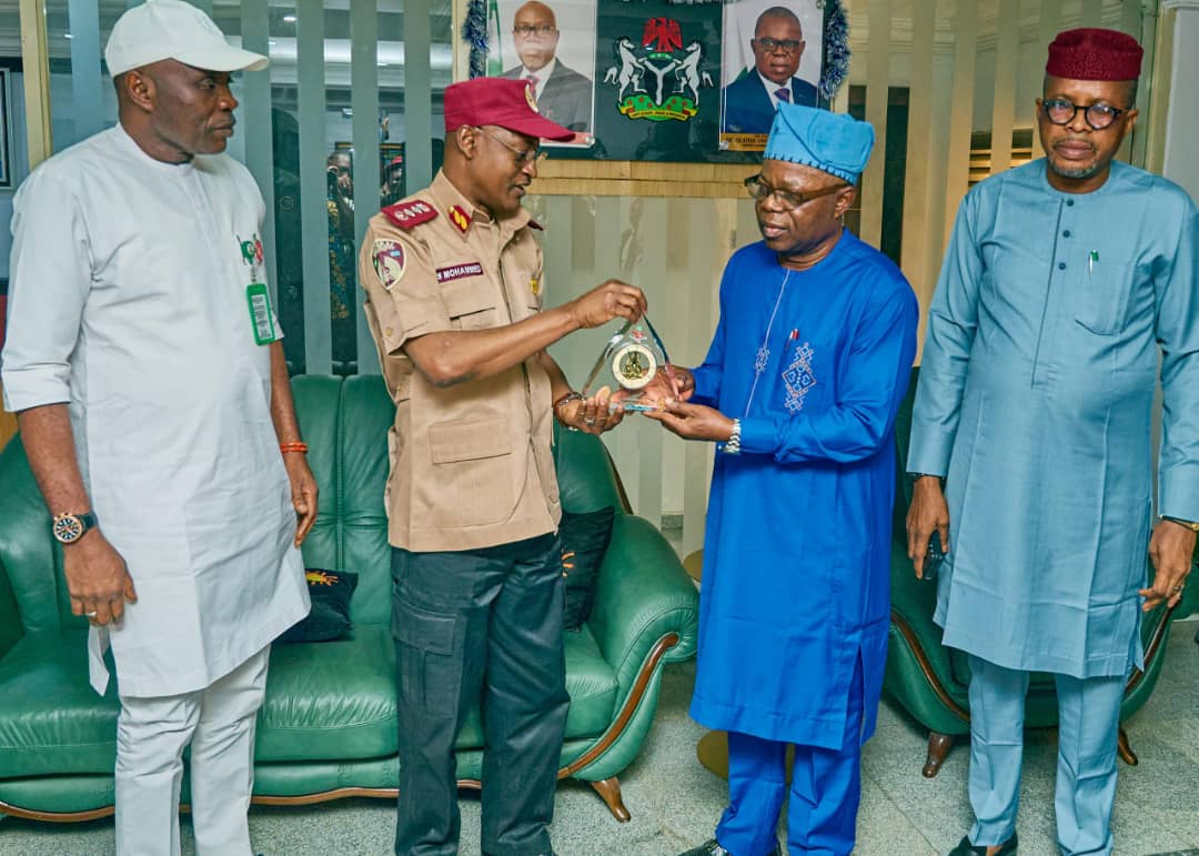 Aiyedatiwa Receives FRSC Corps Marshall, Calls for Increased Advocacy to Curb Road Accidents