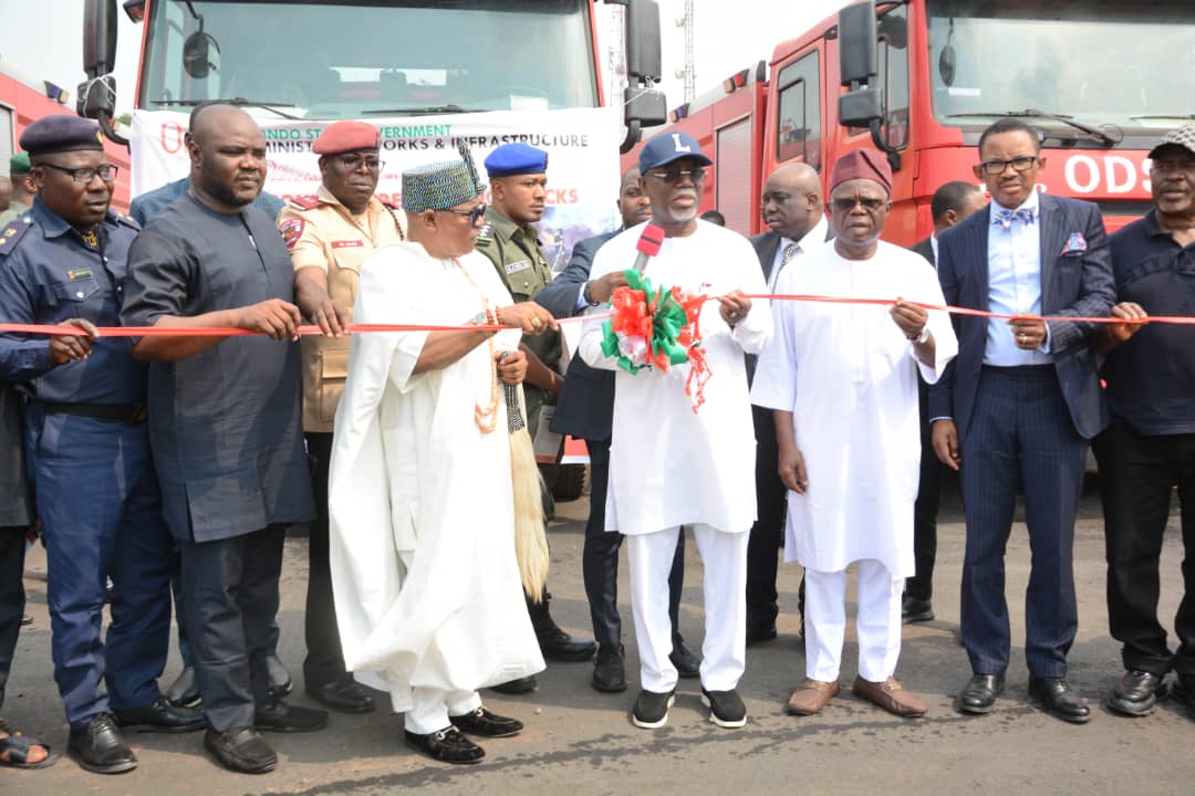 Gov Aiyedatiwa reaffirms commitment to public safety, commissions fire fighting trucks