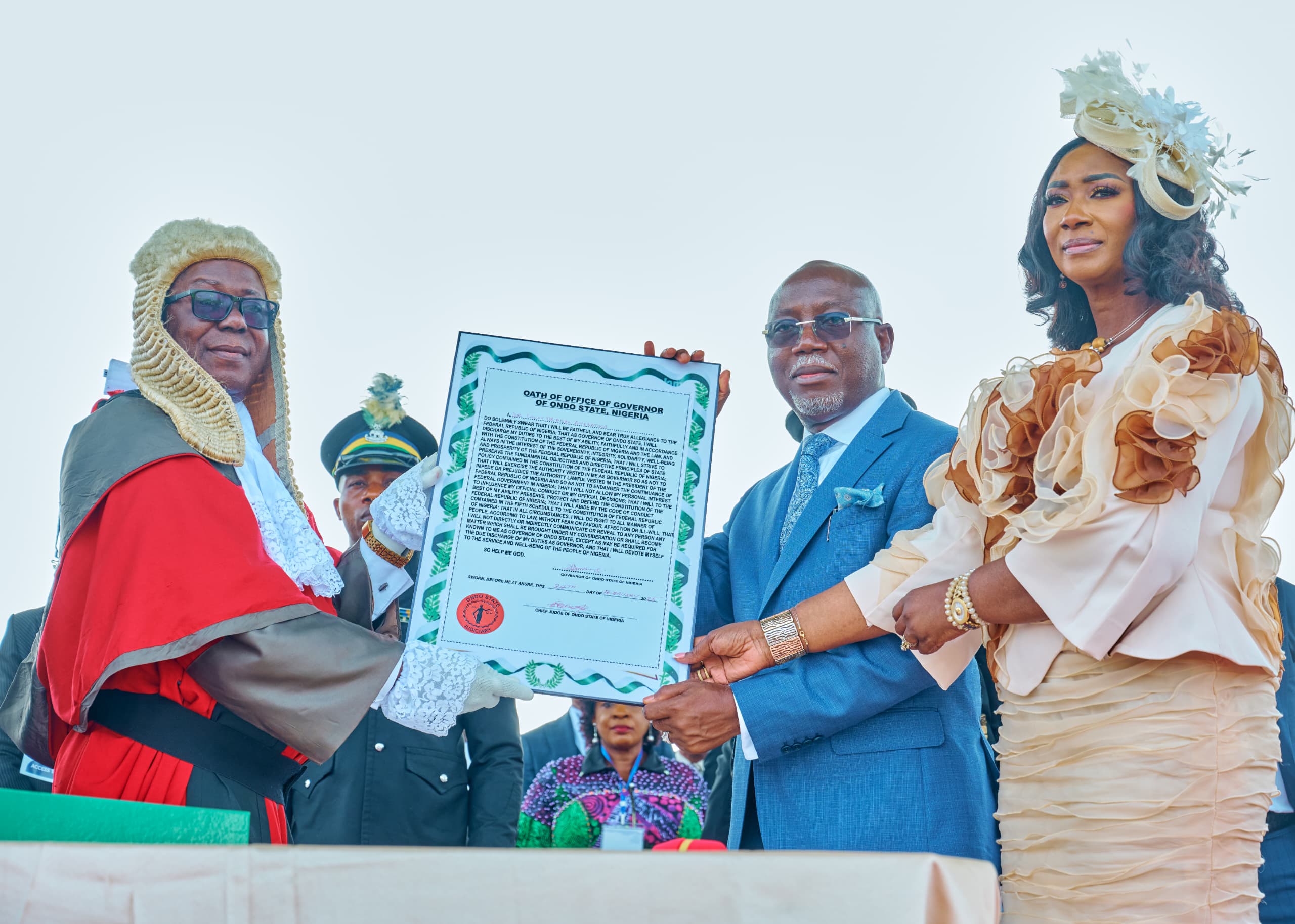 Akure stands still as Gov Aiyedatiwa, Adelami take oath of office