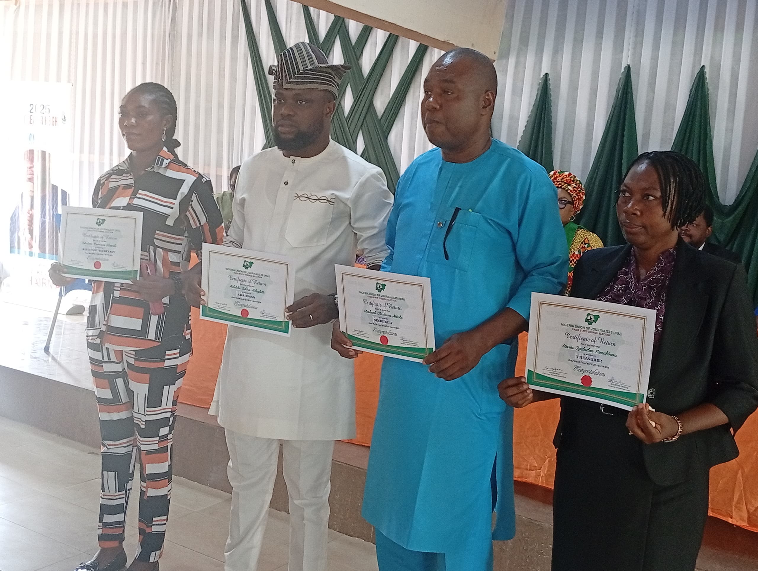Ex Ondo information Commissioner congratulates Leke Adegbite on re-election as NUJ Chairman