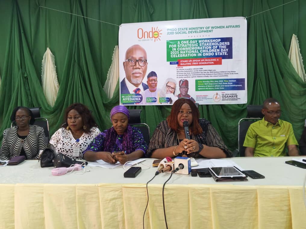 Ondo govt rolls out programs ahead of 2025 children’s day celebration