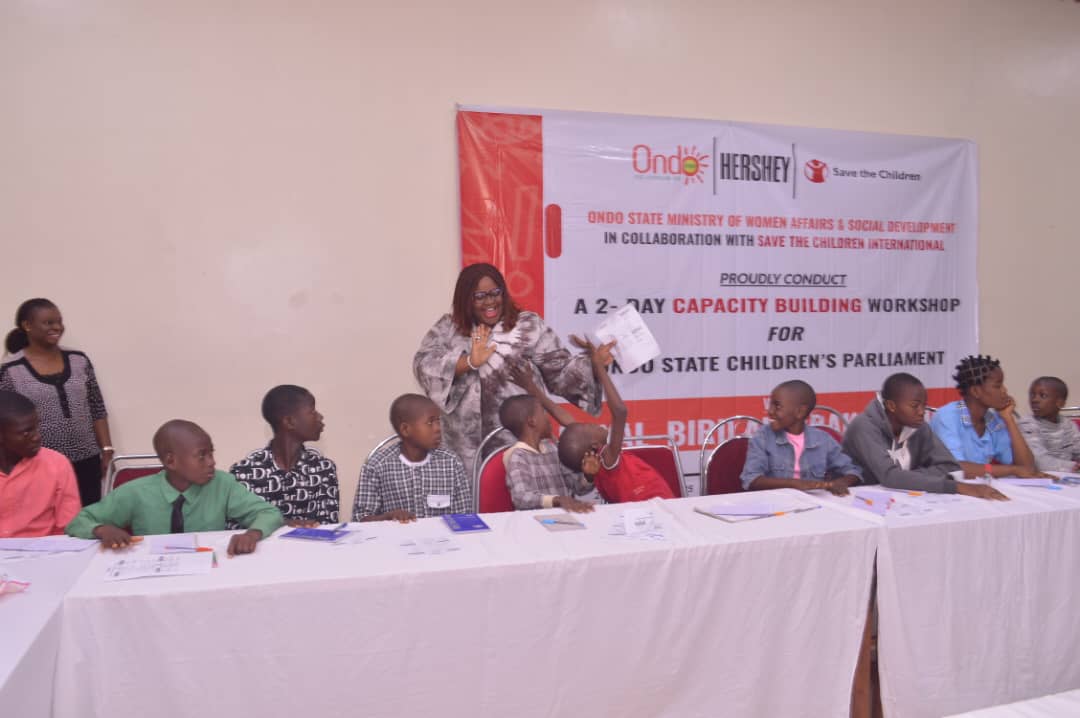 Ondo govt, Save The Children International organise workshop for children parliament