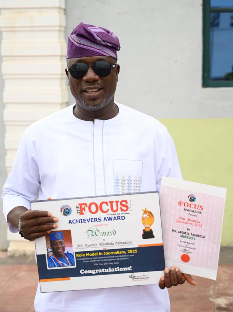 Ondo TVC Correspondent, Moradeyo bags award