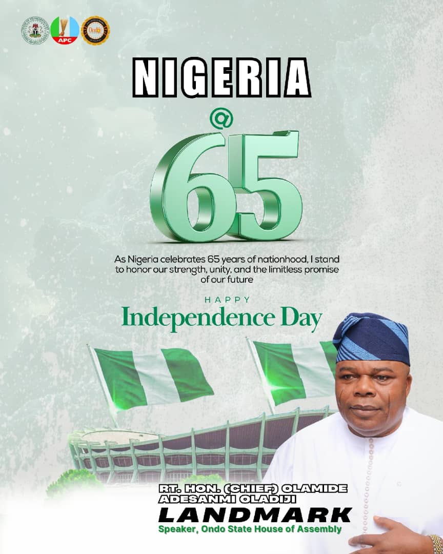 65th Independence Anniversary: Speaker Oladiji calls for unity, progress